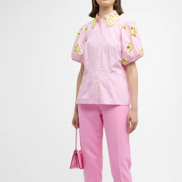 MAISON COMMON size 36/6US stripe pink/white. Used once. Made in GERMANY - Picture 6 of 6